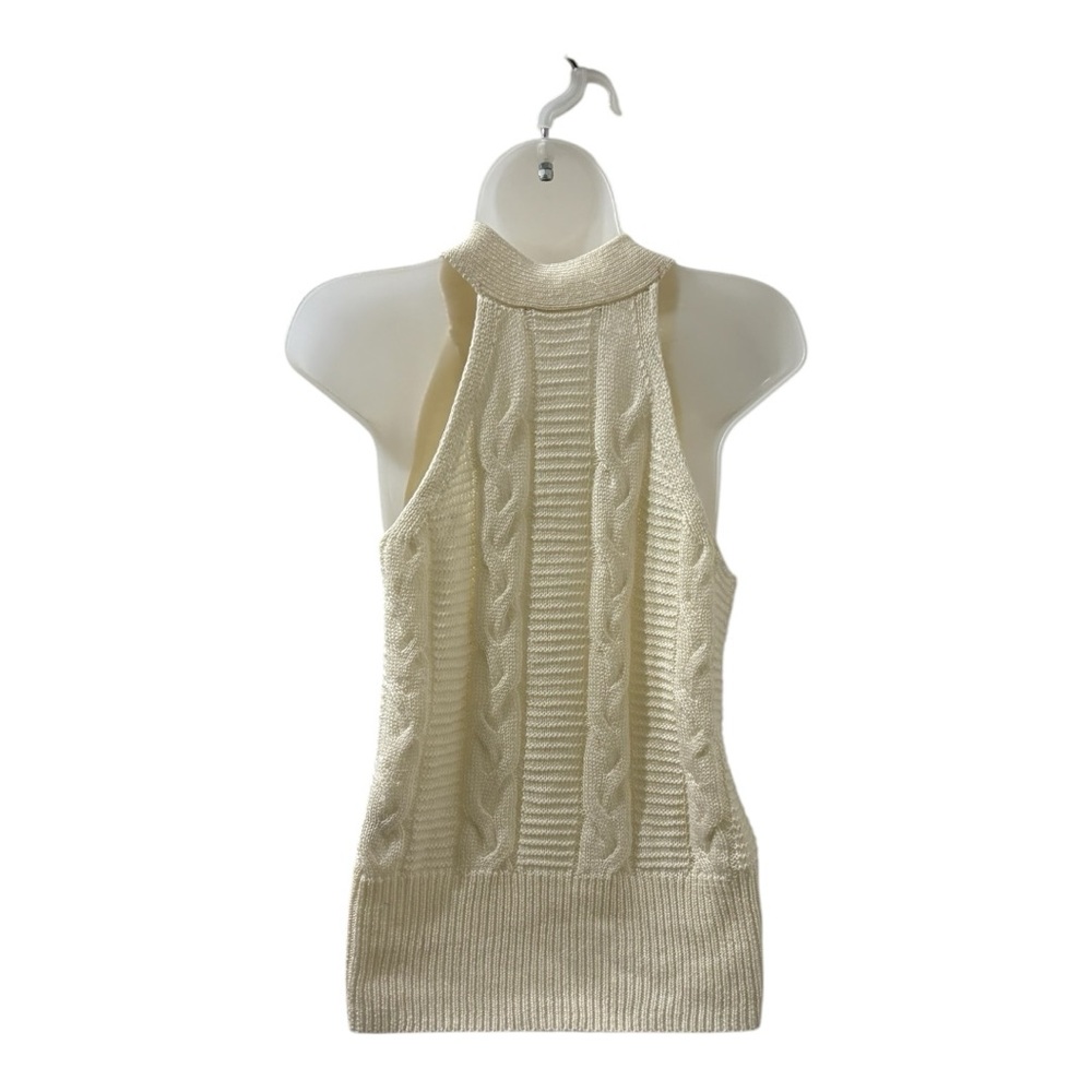 Marled Reunited Clothing Cable Knit Halter Sweater L - Picture 5 of 7